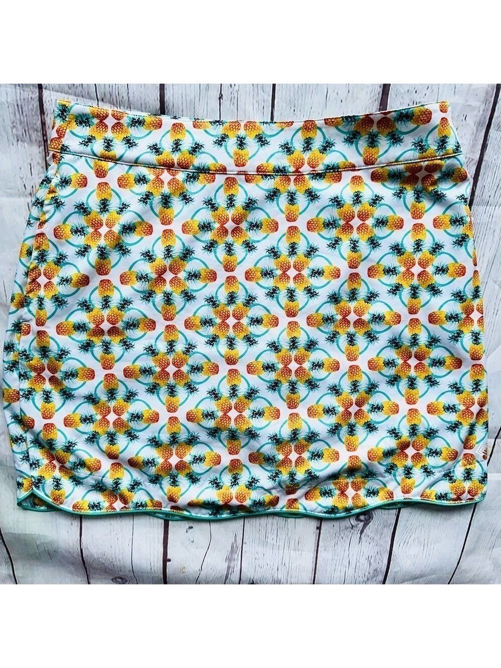 NWOT Women’s Size 4 Zelos Pineapple Theme Athletic Skort